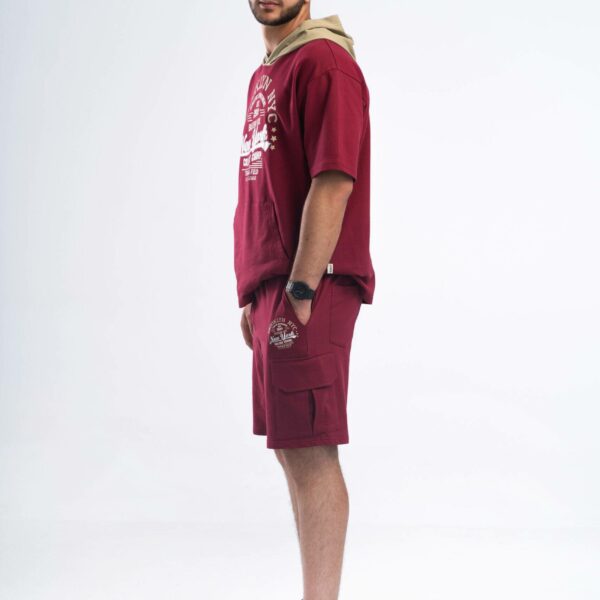 Maroon Men’s Athletic two-piece set